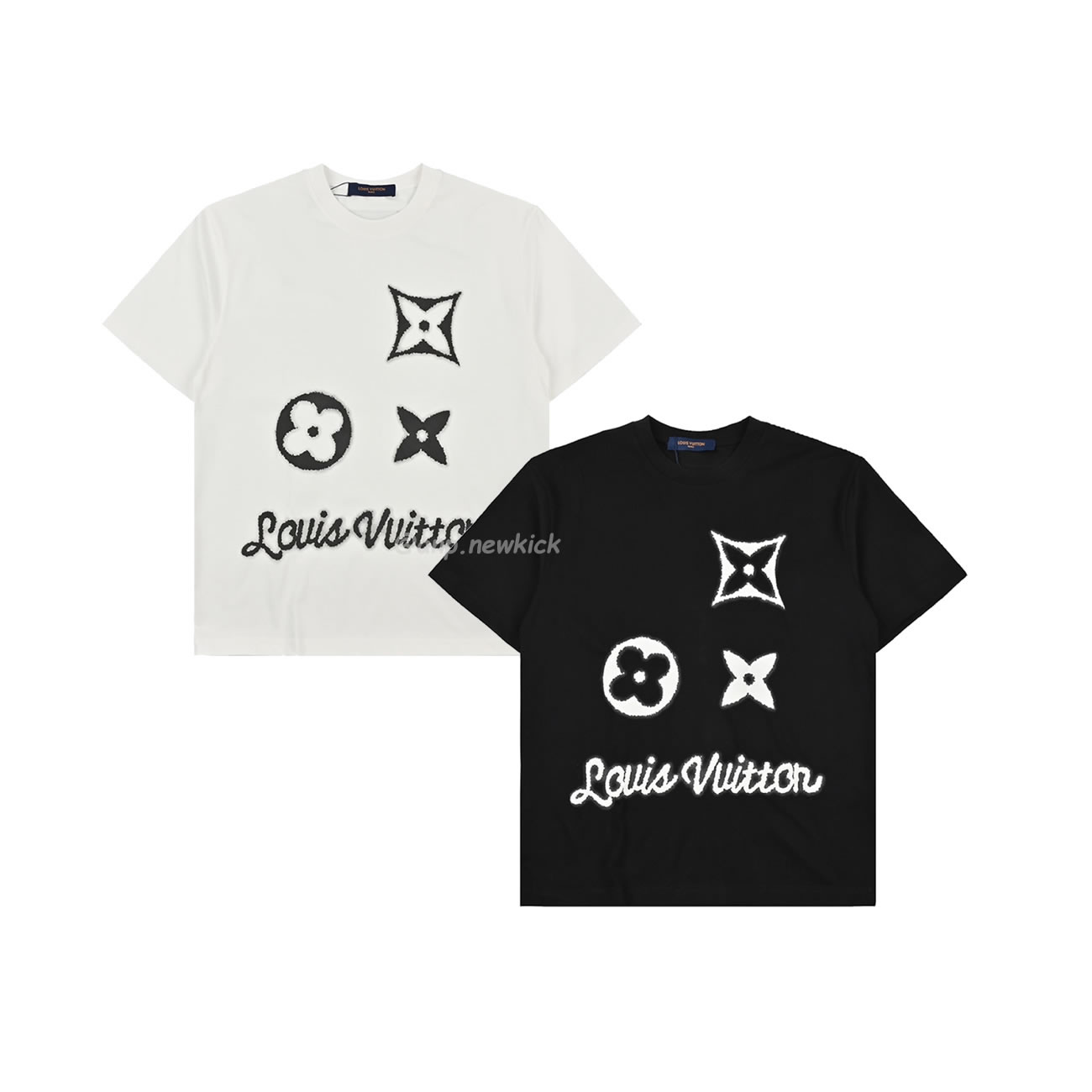 Louis Vuitton 24ss 3d Foam Printed Short Sleeves T Shirt (1) - newkick.app